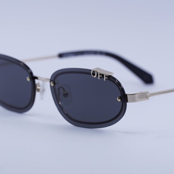 ?️New Off-White OERI13M MIAMI 7607 Sunglasses - Gold Frame, Grey Lenses main image 8